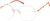 Angle view of Rimless Glasses 3234242 in Orange thumbnail