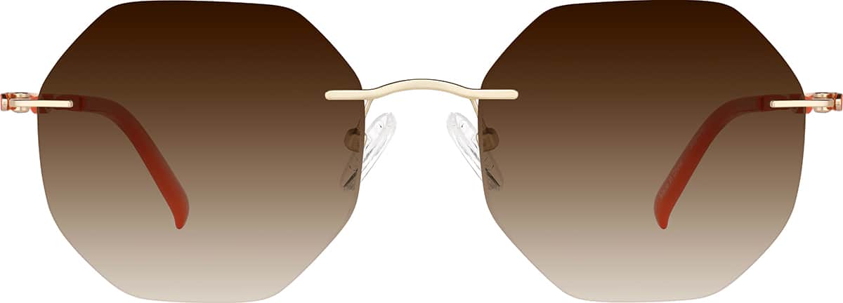 nao Live Cyber Monday Deals | Orange Customizable Rimless Glasses