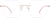 Front view of Rimless Glasses 3234319 in Pink thumbnail