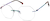 Angle view of Rimless Glasses 3234329 in Iridescent thumbnail