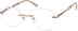 Customizable Rimless Glasses 3234415 in Brown