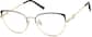 Angle view of Cat-Eye Glasses 3234621 in Black thumbnail