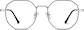 Front view of Rhythm & Views Glasses 3235111 in Silver thumbnail