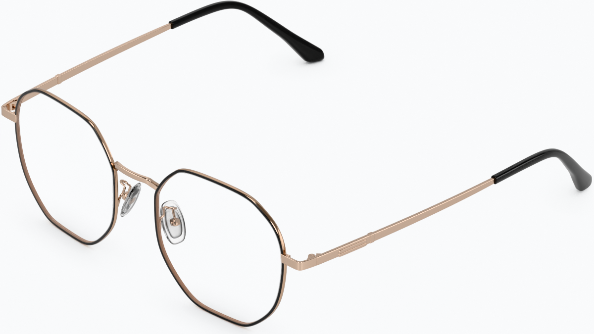 Angle view of Rhythm & Views Glasses 3235114 in Rose Gold thumbnail