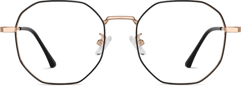 Rose Gold Geometric Glasses