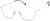 Angle view of Geometric Glasses 3235214 in Gold thumbnail