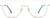 Front view of Geometric Glasses 3235214 in Gold thumbnail