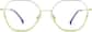 Front view of Geometric Glasses 3235224 in Green thumbnail