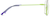 Side view of Geometric Glasses 3235224 in Green thumbnail