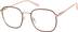 Square Glasses 3235618 in Red