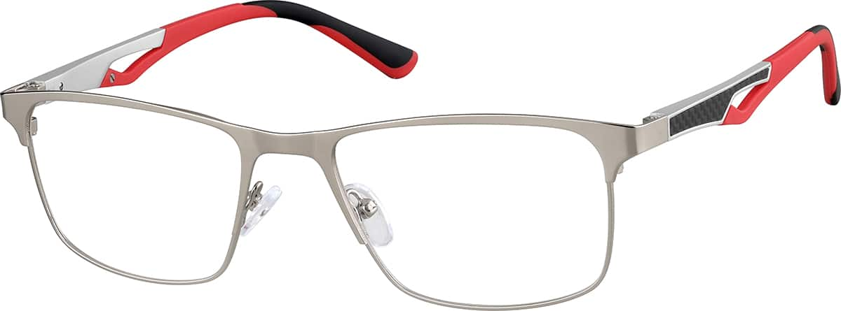 Angle view of Rectangle Glasses 3236211 in Silver