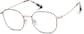 Angle view of Round Glasses 3237519 in Rose Gold thumbnail