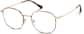 Angle view of Round Glasses 3237525 in Tortoiseshell thumbnail