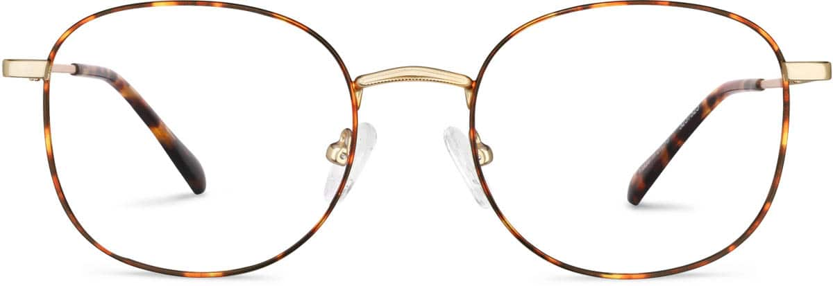 Front view of Square Glasses 3237525 in Tortoiseshell