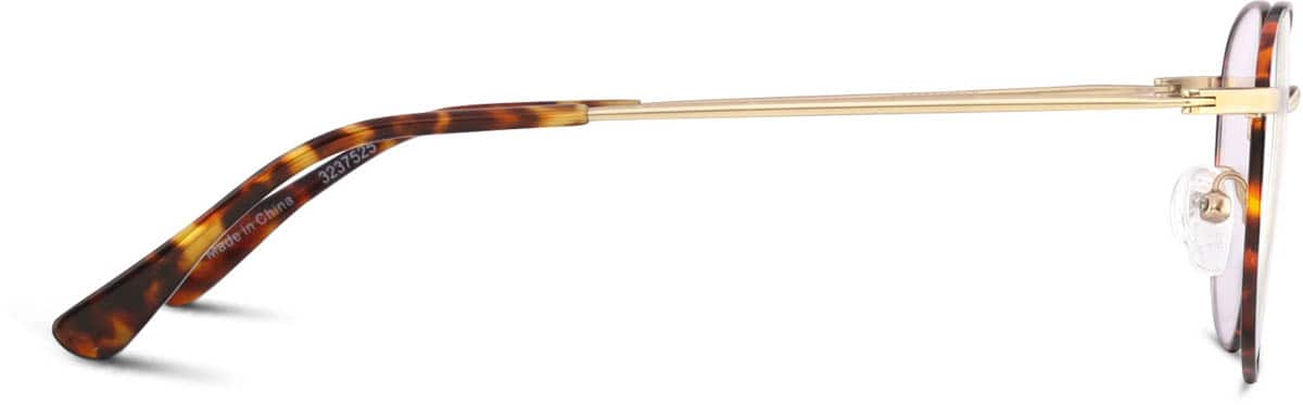 Side view of Square Glasses 3237525 in Tortoiseshell