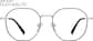 Front view of Geometric Glasses 3237711 in Silver thumbnail