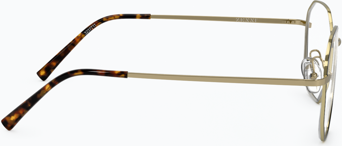 Side view of Geometric Glasses 3237714 in Gold thumbnail