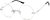 Angle view of Rimless Glasses 3237811 in Silver thumbnail