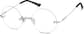 Angle view of Rimless Glasses 3237811 in Silver thumbnail