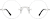 Front view of Rimless Glasses 3237811 in Silver thumbnail