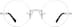 Rimless Glasses 3237811 in Silver