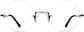 Front view of Rimless Glasses 3237812 in Steel Gray thumbnail