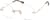Angle view of Rimless Glasses 3237814 in Gold thumbnail