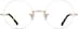 Rimless Glasses 3237814 in Gold