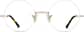 Front view of Rimless Glasses 3237814 in Gold thumbnail