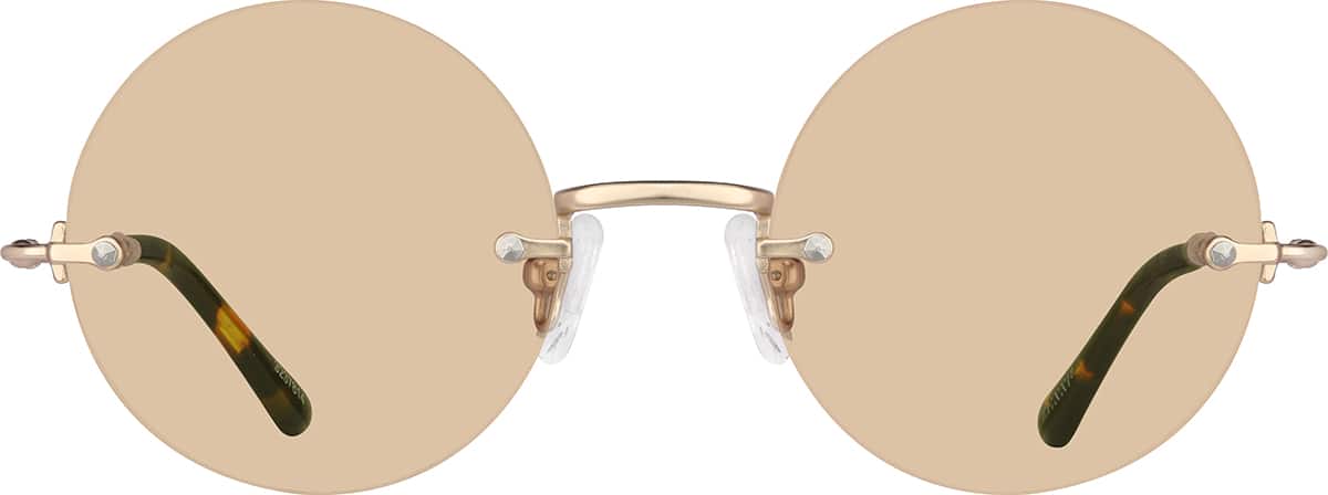 Gold Rimless Glasses #3237814 | Zenni Optical
