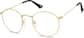 Angle view of Captain Glasses 3238814 in Gold thumbnail