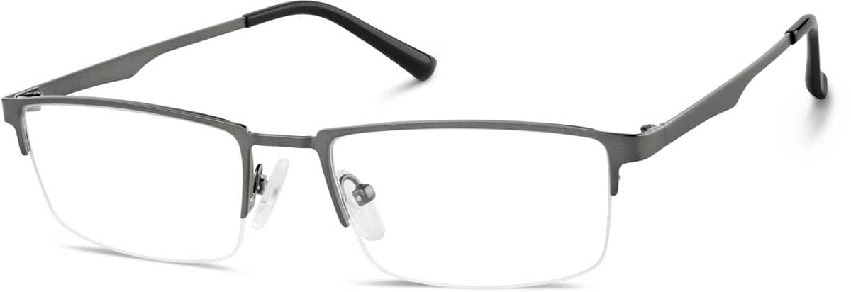 Angle view of Half-Rim Glasses 3239012 in Gray