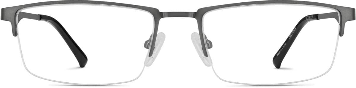 Front view of Half-Rim Glasses 3239012 in Gray