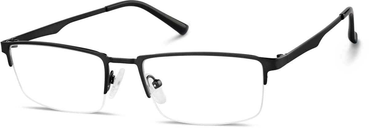 Angle view of Half-Rim Glasses 3239021 in Black