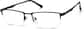 Angle view of Half-Rim Glasses 3239021 in Black thumbnail