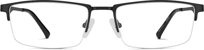 Black Half-Rim Glasses