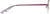 Side view of Half-Rim Glasses 3239117 in Purple thumbnail