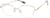 Angle view of Half-Rim Glasses 3239119 in Rose Gold thumbnail