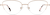 Front view of Half-Rim Glasses 3239119 in Rose Gold thumbnail