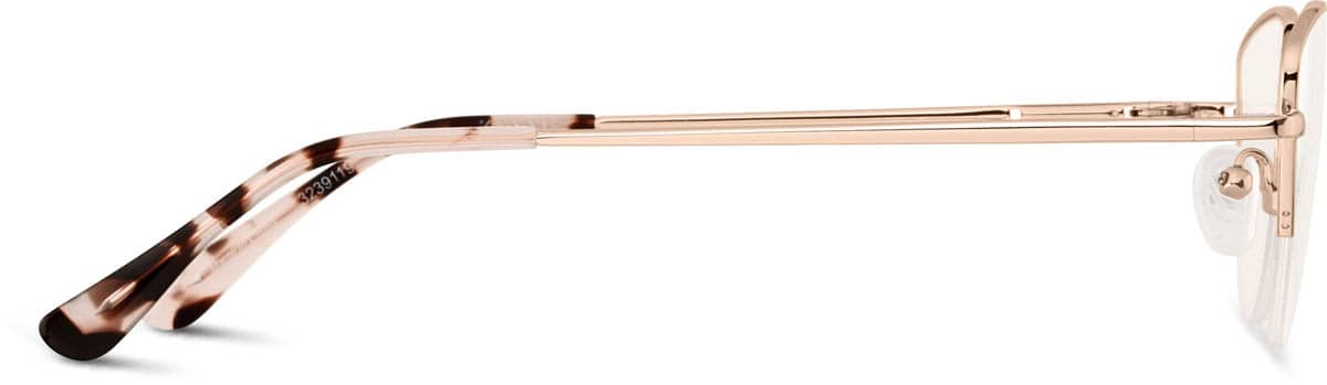 Side view of Half-Rim Glasses 3239119 in Rose Gold