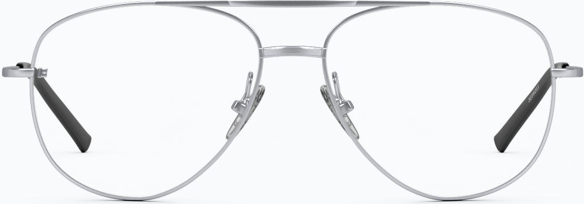 Front view of Aviator Glasses 3239211 in Silver thumbnail