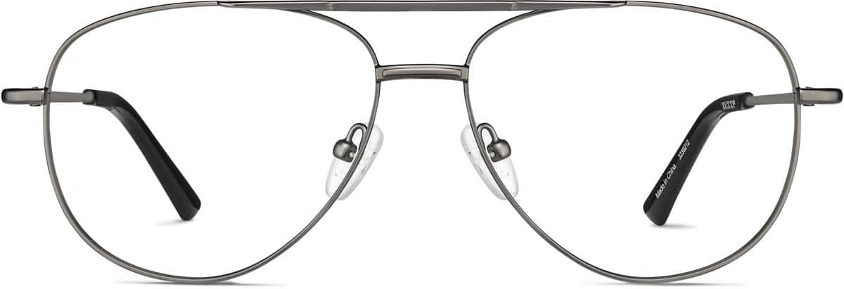 Front view of Aviator Glasses 3239212 in Steel Gray