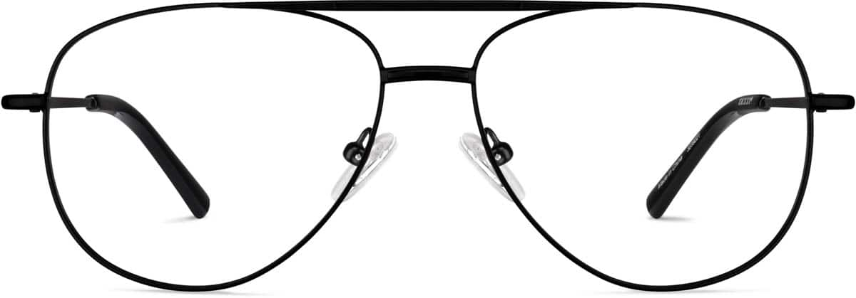 Front view of Aviator Glasses 3239221 in Black