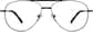 Front view of Aviator Glasses 3239221 in Black thumbnail