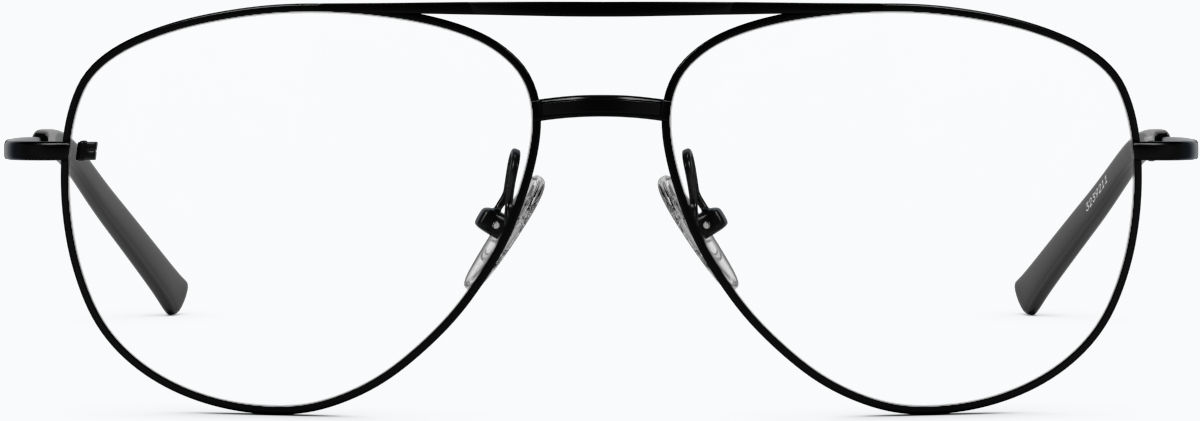 Front view of Aviator Glasses 3239221 in Black thumbnail