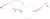 Angle view of Rimless Glasses 3239319 in Pink thumbnail