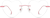 Front view of Rimless Glasses 3239319 in Pink thumbnail