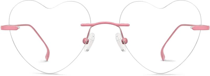 Pink Rimless Glasses