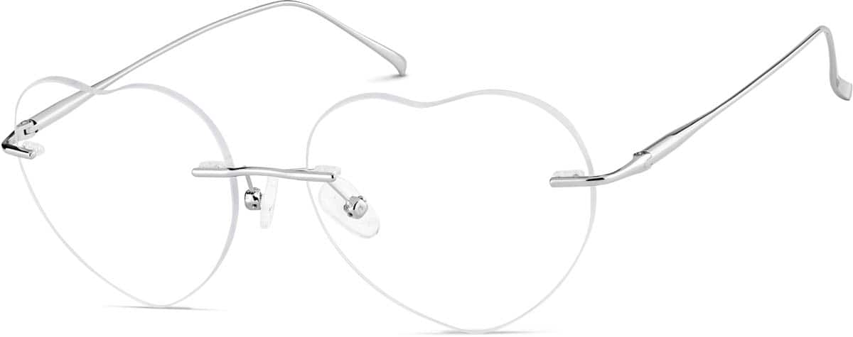 Angle view of Rimless Glasses 3239411 in Silver