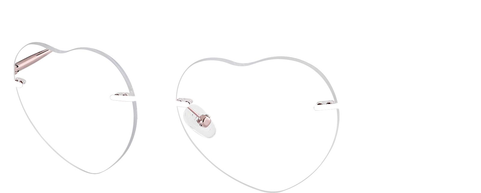 Silver Customizable Rimless Glasses #3239411 | Zenni Optical